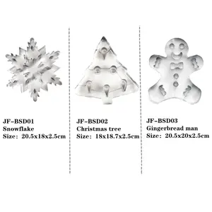 Provide Factory Custom Baking Christmas Tree 430 Stainless Steel Cookie Cutter Diy Mold Cookie Cutter Sets