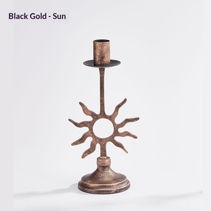 Portacandele da Tavolo Romantico <span class=keywords><strong>Sole</strong></span> Stella <span class=keywords><strong>Luna</strong></span> per Cena a Lume di Candela, Decorazione Moderna <span class=keywords><strong>e</strong></span> Semplice - Product Image 6