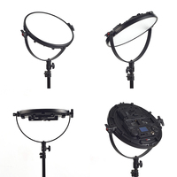 TOLIFO R-S60RGB Panneau annulaire portable 12 pouces à écran complet, lumière douce 80W, éclairage vidéo LED RGB pour le streaming, le cinéma, la photographie en studio