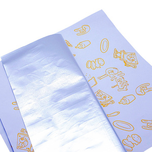 Precio de fábrica, papel de regalo de aluminio ecológico, papel de cera para hamburguesas, papel de aluminio para hamburguesas, comida vegetariana - Product Image 2