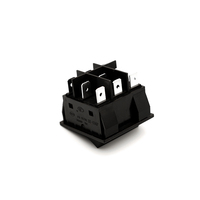 JD03-3X T85/55 1E4 30A 250VAC 6 PIN PA66 Material Saklar ROCKER Berlampu Bersertifikasi CE untuk Mesin Las Listrik