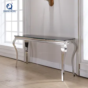 Classis design stainless steel home furniture antique european style hotel lobby house aisle console table