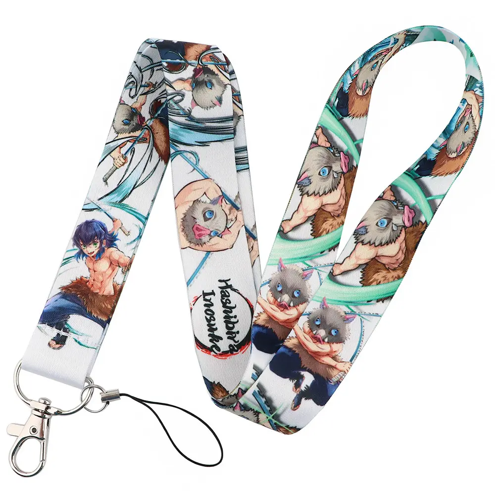 Benutzer definierte japanische Anime Lan yards mit Karten halter Anime Lanyard Zubehör