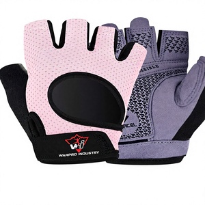 Gants de sport légers en microfibre à demi-doigts, respirants, antidérapants, avec sangle de poignet réglable et coussinets d'absorption des chocs pour le fitness - Product Image 1