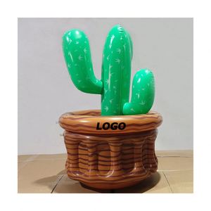 Refroidisseur de boissons gonflable en forme de cocotier, décoration de fête tropicale et palmier - Product Image 1