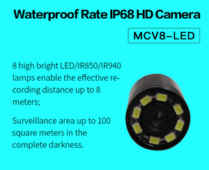 Caméra vidéo sous-marine miniature étanche 12V avec <span class=keywords><strong>vision</strong></span> nocturne et lumière LED pour l'inspection des canalisations et des égouts - Product Image 5