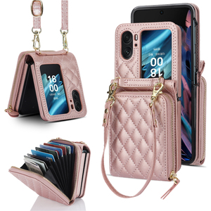 Funda de Teléfono Tipo Cartera con Ranuras para Tarjetas, Diseño INS de Cuero PU, a Prueba de Golpes, para <span class=keywords><strong>Oppo</strong></span> Find N2 <span class=keywords><strong>Flip</strong></span> y N3 - Product Image 1