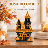 Ornement en céramique pour la maison, la décoration de table, les fêtes, Halloween, la maison hantée, avec logo personnalisé OEM ODM, couleur et emballage personnalisés