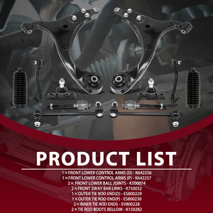 Kit de Brazos de Control Delanteros Frenzybro, Incluye Barra Estabilizadora y Barra de Acoplamiento para Kia Forte/Koup EPS 2010-13, SKU SCAK27051010-A, OE 545001M100 - Product Image 3