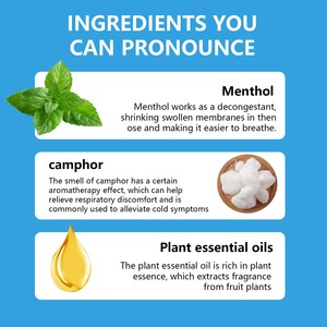 Inhalador Nasal Herbal de Menta Premium 4 en 1, Ingredientes Naturales y Aceites Esenciales, Previene la Somnolencia, Alivia la Congestión Nasal - Product Image 5