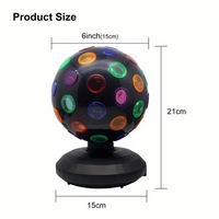 Projecteur LED Magic Ball Lumière Disco Nuit Colorée Rotation 360° pour Ambiance Scénique Bar Chine