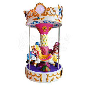 Parque de Atracciones de madera para niños, carrusel redondo, 3/6 jugadores - Product Image 4
