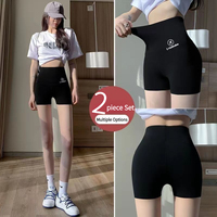 Shorts de sécurité fins effet peau de requin, contrôle du ventre et rehaussement des hanches, shorts anti-frottement 3 points, sous-vêtements sans couture pour femme sous robe