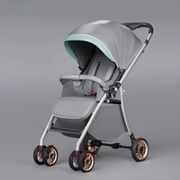 Poussette bébé légère et pliable, chariot de transport portable certifié EN1888, prix d'usine