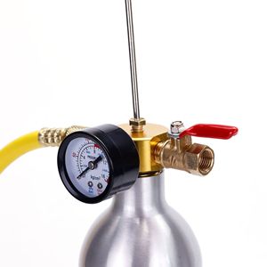 Kit de nettoyage des conduits de climatisation automobile avec manomètre et tuyau pour l'entretien du système d'évaporation - Product Image 2