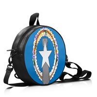 Sac à main rond en cuir PU Saipan personnalisé en gros, léger, pour femme, idéal pour les sorties en ville, le shopping et les cadeaux souvenirs