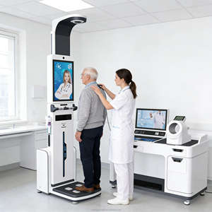 เครื่องชั่งน้ำหนักทางการแพทย์สำหรับโรงพยาบาล XINDINGHENG รุ่น DHM-T600 <span class=keywords><strong>วัด</strong></span>ไขมันในร่างกาย <span class=keywords><strong>ความ</strong></span>แม่นยำ 0.1 กก. หน้าจอสัมผัส LCD HD ขนาด 24x21.5 นิ้ว โครงสร้างเหล็ก - Product Image 1