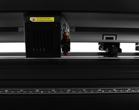Plotter de corte de papel de pegatina de gráfico de vinilo de contorno semiautomático de 53 pulgadas con software