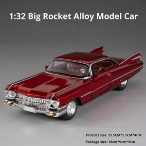 Modèle de voiture de course <span class=keywords><strong>Eldorado</strong></span> à l'échelle 1:32 jouet en alliage métallique moulé sous pression modèle de voiture antique vintage - Product Image 6