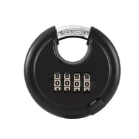 Combinaison de disques ronds réinitialisables en acier inoxydable de 70mm Cadenas à combinaison à 4 chiffres Cadenas de disque à mot de passe
