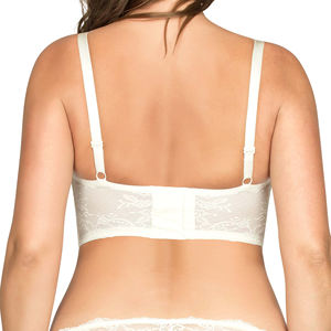 Ladymate ODM/OEM Sujetador De Realce Con Encaje <span class=keywords><strong>Soutien</strong></span>-<span class=keywords><strong>gorge</strong></span> à armatures pour femmes Deep Plunge Longline Bra Plus Size <span class=keywords><strong>E</strong></span> F G Cup Bra - Product Image 6