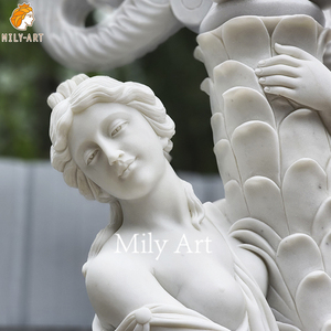 Sculpté à la main grandeur nature paire <span class=keywords><strong>marbre</strong></span> naturel pierre <span class=keywords><strong>colonne</strong></span> femme statue <span class=keywords><strong>lampe</strong></span> - Product Image 6