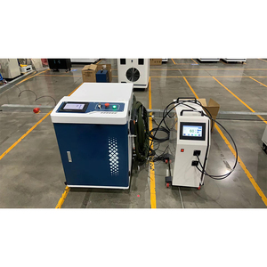 เครื่องเชื่อมไฟเบอร์เลเซอร์แบบมือถือ 4 in 1 มัลติฟังก์ชั่น 1kw 1.5kw 2kw สำหรับเชื่อม ตัด ทำความสะอาด 1kw เครื่องเชื่อมเลเซอร์แบบมือถือ - Product Image 3