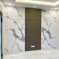 Plaques de marbre PVC légères, panneaux muraux en marbre UV, 8 pieds, 9 pieds, 9,51 pieds, imperméables, haute brillance, décoration intérieure, Lamina De Marmol UV