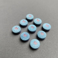 Niveau professionnel 13-14mm bleu pointes de queue Offre Spéciale piscine billard Snooker accessoires 1 pièces/paquet embouts en cuir