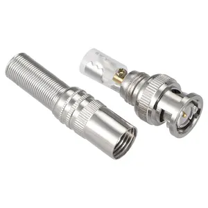 Acessórios CCTV inteligente Masculino Feminino Solda Parafuso RG59 Cabos De Vídeo Conector BNC do núcleo de cobre