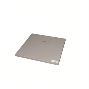 Base de Ducha Cuadrada SMC Marrón de 35.4 x 35.4 cm, Lista para Azulejos, con Drenaje Central - Product Image 1