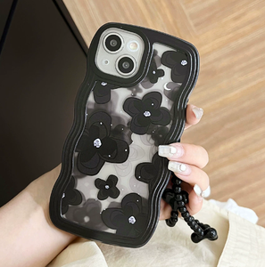 Nuevo amor mariposa negro suave rizado onda funda de teléfono para <span class=keywords><strong>iPhone</strong></span> 13 11 12 15 14 Pro Max XR XS X 6 7 8 Plus <span class=keywords><strong>SE</strong></span> 17 Pro Max - Product Image 6