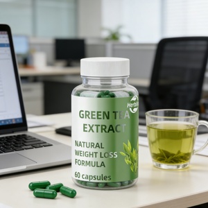 Extracto de Té Verde Orgánico 100% Natural en Cápsulas, Extracto Herbal Fresco de Hojas, en Envase de Botella - Product Image 4