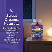 Private Label Groeivormende Gummies Calcium Magnesium Zink Vitamine D3 K2 Kinder Magnesium Gluconaat Calm Focus Candy Gummy