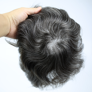 Prothèse capillaire pour homme en cheveux humains 100% naturels, ultra-fine, avec base en PU et ligne de cheveux naturelle, épaisseur 0.02-0.03mm, stock disponible - Product Image 2