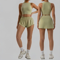 Débardeur de sport pour femme, coupe ajustée, sans manches, pull-over, pour entraînement, course à pied