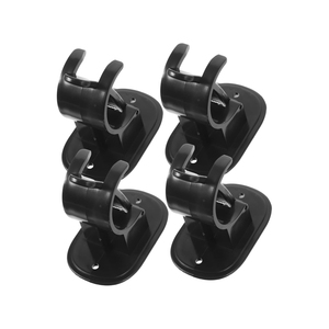 Novelty Easy-Glide Curved Curtain <b>Hooks</b> Multifunctional Spring Clamp Bracket for Kitchen Bathroom Use Plastic Metal Material - Product Image 1