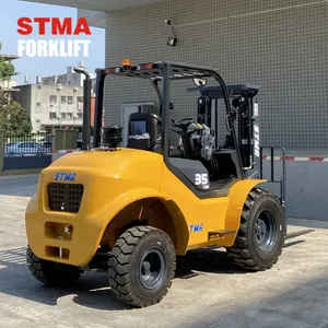 Бренд STMA, 2,5 т, 3 т, 3,5 т, дизельный двигатель 2WD, вилочный погрузчик с пересеченной местностью, цена с японскими двигателями Isuzu 4JG2