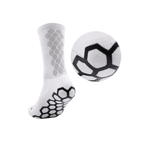 Chaussettes de football pour jeunes personnalisées de haute qualité avec logo, en coton, antidérapantes, respirantes, tricotées, avec grip pour le sport et le soccer
