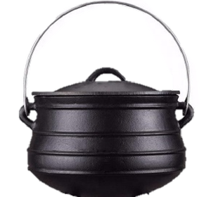 Meilleure vente de poterie de Camping en fonte 2022, marmite à feu de Style africain pré-assaisonné, ustensiles de cuisine pour l'extérieur, casseroles à <span class=keywords><strong>soupe</strong></span> et à Stock - Product Image 6