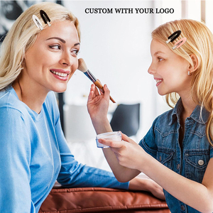 Logotipo personalizado Herramientas fáciles de usar Clips de plástico Peluquería Corte Salón Herramienta <span class=keywords><strong>peque</strong></span>ña Belleza Maquillaje Clip Mujeres Niñas Maquillaje Pins Diario - Product Image 6