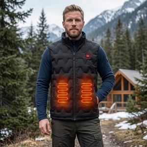 <strong>Mens</strong> Heated <strong>Vest</strong> with Battery <strong>Pack</strong> 4 in 1 Smart Controller Lights Out Design Lightweight Heating <strong>Vest</strong> - Product Image 2