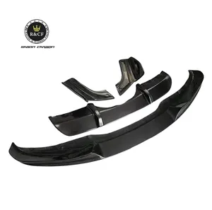 For BMW F15 X5 M-sport MP-style Carbon Fiber Front Bumper Lip Diffuser with spats Spoiler Bodykit