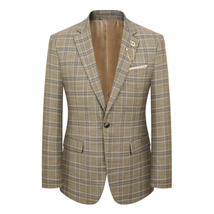 <span class=keywords><strong>Ensemble</strong></span> de <span class=keywords><strong>costume</strong></span> à <span class=keywords><strong>carreaux</strong></span> pour <span class=keywords><strong>homme</strong></span> - Style professionnel version coréenne - Tenue formelle ajustée - Vêtement de mariage pour le témoin et le marié - <span class=keywords><strong>Costume</strong></span> pour <span class=keywords><strong>homme</strong></span> - Product Image 2