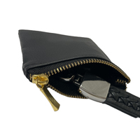 Meistverkaufte USB-Kabel-Tasche Einfacher Schlüsselanhänger PU-Leder Münzbeutel mit Goldreißverschluss
