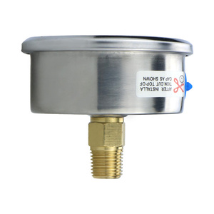 Langzeit stabilität Dual Scale Psi Manometer Auslaufs ic heres Manometer mit Silikonöl füllung - Product Image 4