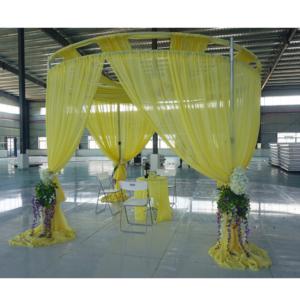 Aluminium portable round pipe and drape <b>stand</b> supply for event decoration - Product Image 6