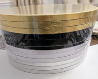 Plateau rond en carton ondulé de 12 mm pour gâteaux, base de gâteau, plateau de présentation, vente en gros