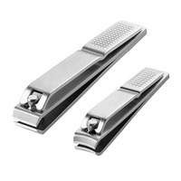 Ensemble de coupe-ongles de précision en acier inoxydable, ciseaux et pinces à ongles à bouche plate pour manucure, vente en gros