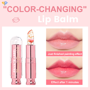 Brillo Labial de Gelatina de Cristal con Efecto Floral, Transparente, Hidratante, Maquillaje Cosmético de Larga Duración, Bálsamo Labial que Cambia de Color con la Temperatura - Product Image 5